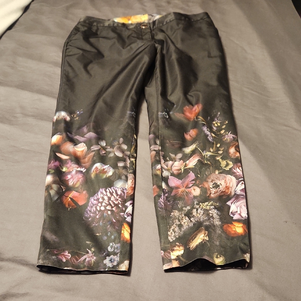 Floral Print Pants Ted Baker London Yed Size 3